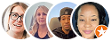 Client review avatars