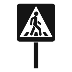 What is the risk of crossing the road?