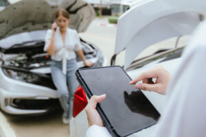 damaged car